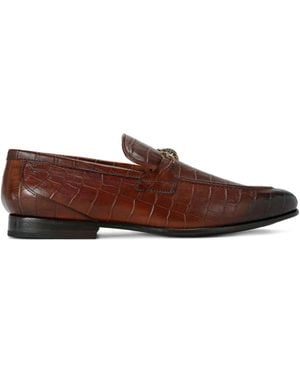 Kurt Geiger Alton Loafer mit Kroko-Effekt - Braun
