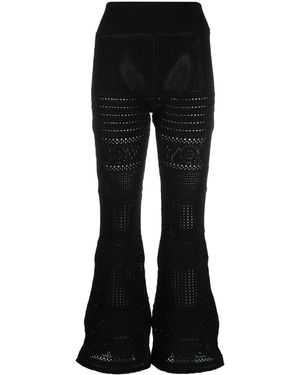 Stella McCartney Knitted Flared Pants - Black