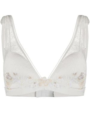 La Perla フローラル ブラレット - ホワイト