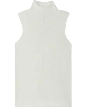 CFCL Portrait high-neck sleeveless top - Weiß