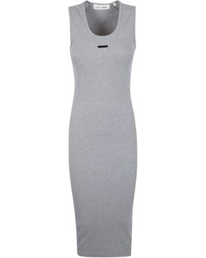 Fear Of God Ribbed-Knit Maxi Dress - Grey