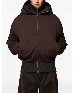 Omar Afridi Bud Hooded Puffer Parka - Brown