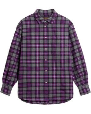 Woolrich Checked Flannel Shirt - Purple