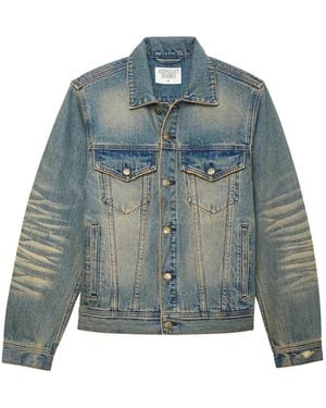 MIDNIGHT RODEO Distressed Denin Jacket - Blue