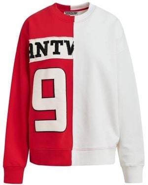 Essentiel Antwerp Sequin Detail Sweatshirt - Red