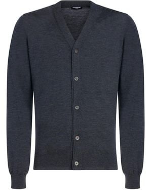 Franzese Collection V-Neck Cardigan - Blue