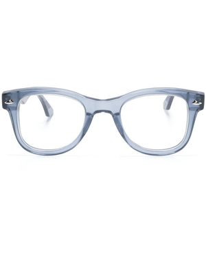 Sestini Eyewear Dieci Wayfarer-Frame Glasses - Blue