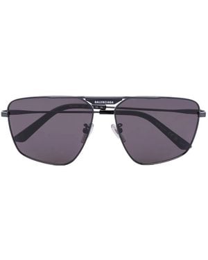 Balenciaga Geometric Pilot-Frame Sunglasses - Blue
