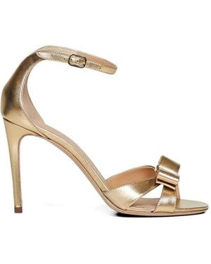 Ferragamo Vara Bow Sandals - Metallic