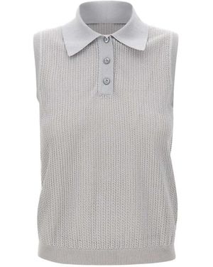 Eleventy Haut Boutonné En Maille - Grey