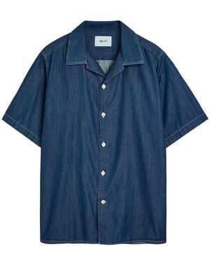 NN07 Julio Short-Sleeve Denim Shirt - Blue