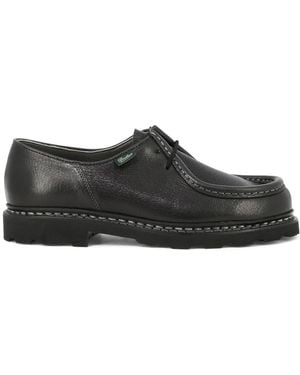 Paraboot Zapatos Derby Michael De Piel Granulada - Negro