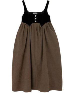Ganni Vestido Vaquero - Marrón