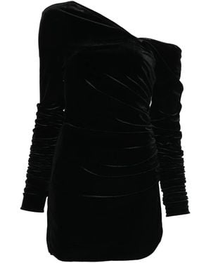 SIR. Ettore One-Shoulder Mini Dress - Black