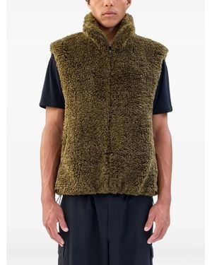 Unreal Fur Fleece Vest - Green
