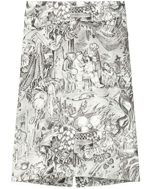 Tory Burch Rock mit Print - Grau