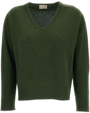 Drumohr V-Neck Cashmere Sweater - Green