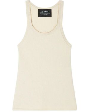 Alanui Ribbed Finest Tank Top - Natural