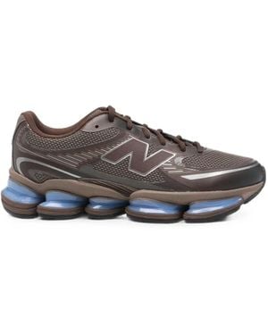 New Balance Paneled Chunky-Sole Sneakers - Gray