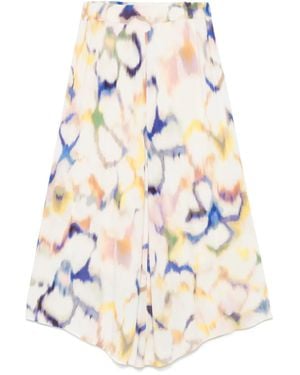 Ba&sh Falda midi Fruit - Blanco