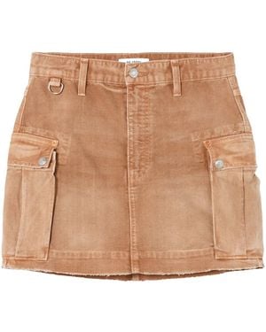 RE/DONE Cargo Denim Mini Skirt - Natural