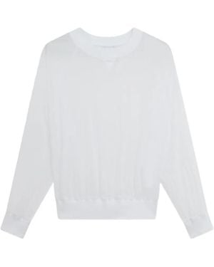 Aspesi Round-Neck Long-Sleeve Jumper - White