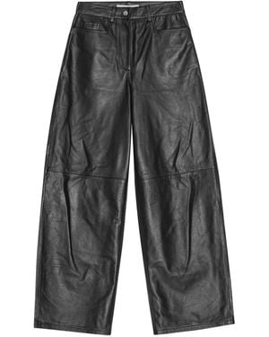 Remain Pantalon Droit À Empiècements Contrastants - Gris