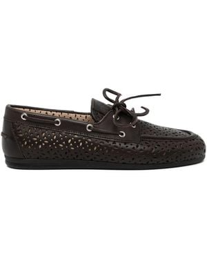 POSA Perforated Loafers - White