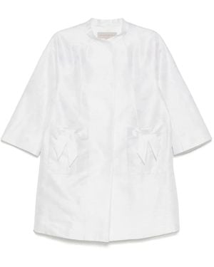 Shiatzy Chen Mantel Aus Jacquard - Weiß