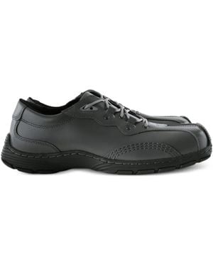 Dr. Martens Topstitched Leather Derby Shoes - Black