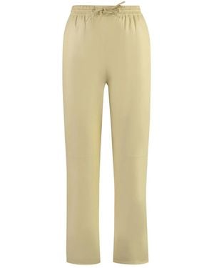 Yves Salomon Leather Trousers - Natural