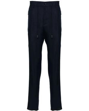 Tagliatore Pantalon Plissé À Lien De Resserrage - Bleu