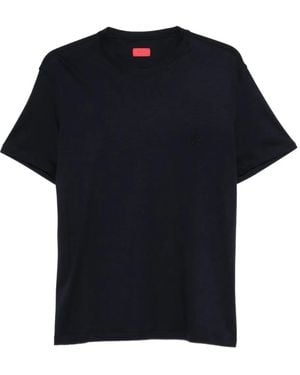 Isaia Logo-Embroidered T-Shirt - Black