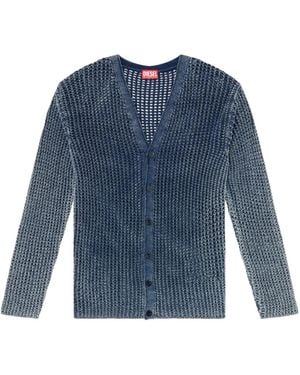 DIESEL K-redeam リブニット カーディガン - ブルー