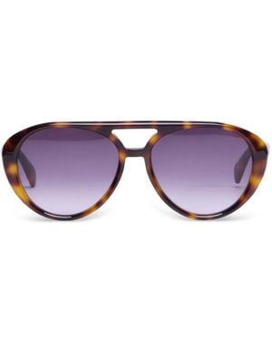 Viktor & Rolf Pilot-Frame Sunglasses - Purple
