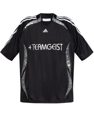 adidas Teamgeist Sequin-embellished Jersey - Black