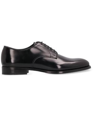 Doucal's Monk-Schuhe Mit Glanzoptik - Schwarz