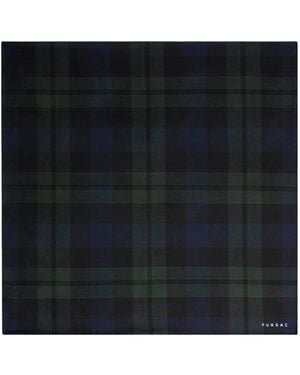 Fursac Pochet Met Tartan-Ruit - Zwart
