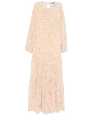 Aniye By Dora Floral-Print Tiered Dress - White