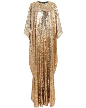 Jenny Packham Fontaine Sequin-Embellished Maxi Dress - Natural
