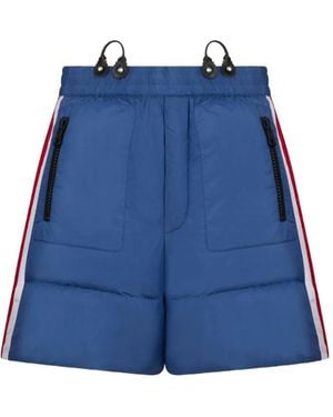 DSquared² Short Matelassé À Rayures Latérales - Bleu