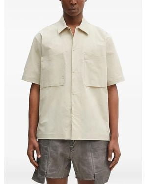 Norse Projects Kurzärmeliges Hermann Hemd Mit Tasche - Natur