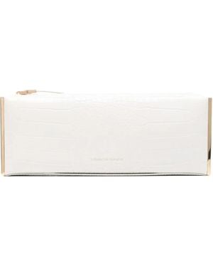 Elisabetta Franchi Zip Clutch Bag - ホワイト