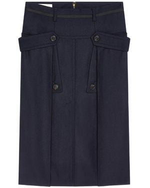 Dries Van Noten Gonna Midi - Blu