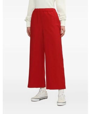Comme des Garçons Elasticated-Waistband Pants - Red