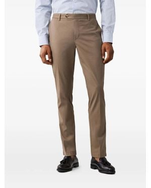 Hackett Pantalon Kensington À Design Côtelé - Natural