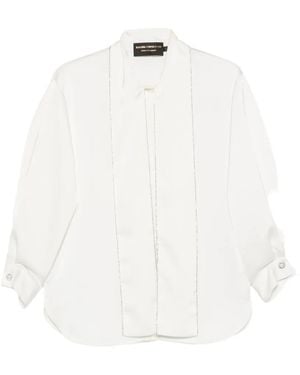 SIMONA CORSELLINI Crystal-Embellished Blouse - White