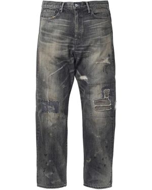 Neighborhood Jeans in Distressed-Optik - Grau