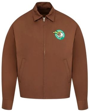 Human Made Drizzler Hemdjacke mit Print - Braun