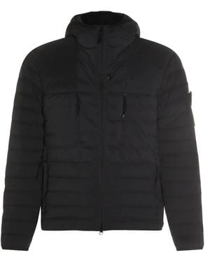 Stone Island Padded Quilted Fabric Jacket - Black